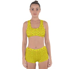 Flowers From Heaven  With A Modern Touch Racerback Boyleg Bikini Set by pepitasart