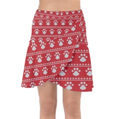 Paws Love Dogs Paws Love Dogs Wrap Front Skirt by designsbymallika