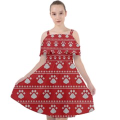 Paws Love Dogs Paws Love Dogs Cut Out Shoulders Chiffon Dress