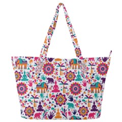 Indian Love Full Print Shoulder Bag by designsbymallika