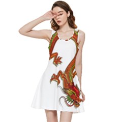 Dragon Art Glass Metalizer China Inside Out Racerback Dress