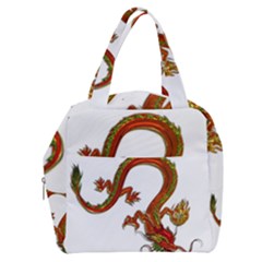 Dragon Art Glass Metalizer China Boxy Hand Bag by HermanTelo