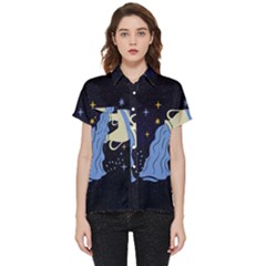 Aquarius Horoscope Astrology Zodiac Short Sleeve Pocket Shirt