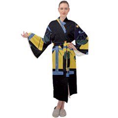 Horoscope Libra Astrology Zodiac Maxi Velour Kimono