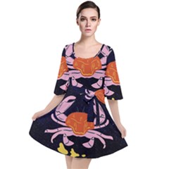 Zodiac Cancer Horoscope Astrology Symbol Velour Kimono Dress