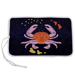 Zodiac Cancer Horoscope Astrology Symbol Pen Storage Case (l)