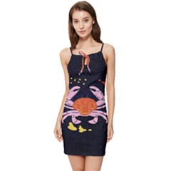 Zodiac Cancer Horoscope Astrology Symbol Summer Tie Front Dress