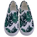 Illustrations Monstera Leafes Kids  Canvas Slip Ons View1