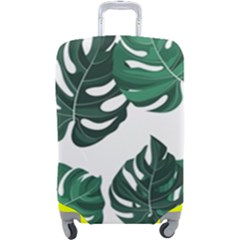 Illustrations Monstera Leafes Luggage Cover (large) by Alisyart