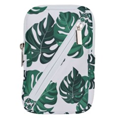 Illustrations Monstera Leafes Belt Pouch Bag (large) by Alisyart