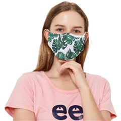 Illustrations Monstera Leafes Fitted Cloth Face Mask (adult) by Alisyart