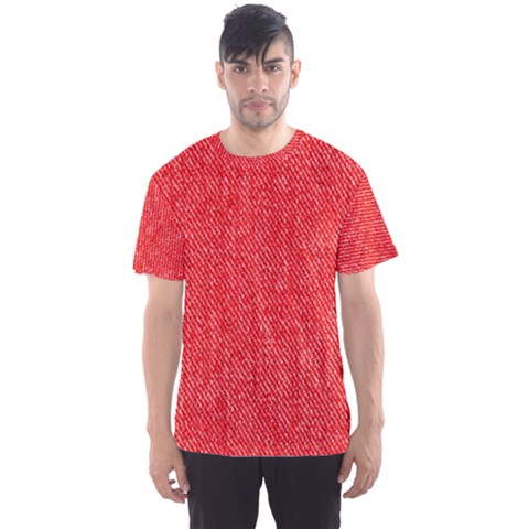 Red Denim Design  Men s Sport Mesh Tee by ArtsyWishy