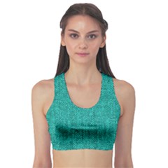 Green Denim Sports Bra by ArtsyWishy