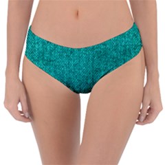 Green Denim Reversible Classic Bikini Bottoms by ArtsyWishy