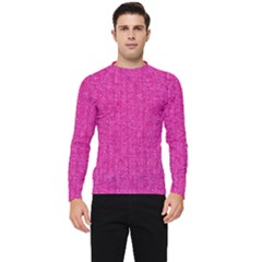 Pink Denim Design  Men s Long Sleeve Rash Guard by ArtsyWishy