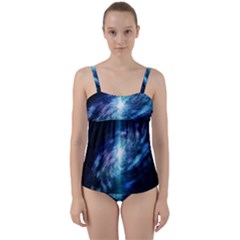 The Galaxy Twist Front Tankini Set by ArtsyWishy