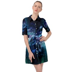 The Galaxy Belted Shirt Dress by ArtsyWishy