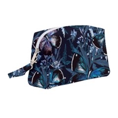 Beautiful Blue Butterflies  Wristlet Pouch Bag (medium) by ArtsyWishy