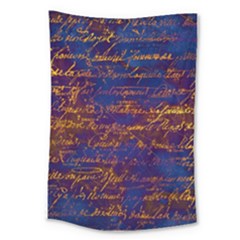 Majestic Purple And Gold Design Large Tapestry by ArtsyWishy