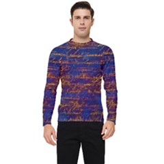 Majestic Purple And Gold Design Men s Long Sleeve Rash Guard by ArtsyWishy