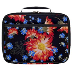 Orange And Blue Chamomiles Design Full Print Lunch Bag by ArtsyWishy