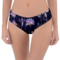 Butterflies and Flowers Painting Reversible Classic Bikini Bottoms