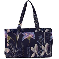 Butterflies And Flowers Painting Canvas Work Bag by ArtsyWishy