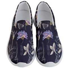 Butterflies And Flowers Painting Men s Lightweight Slip Ons by ArtsyWishy