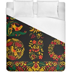 Russian Khokhloma Duvet Cover (california King Size) by goljakoff