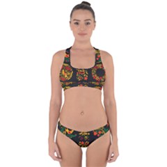 Russian Khokhloma Cross Back Hipster Bikini Set by goljakoff