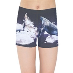 Blue Whale Dream Kids  Sports Shorts by goljakoff