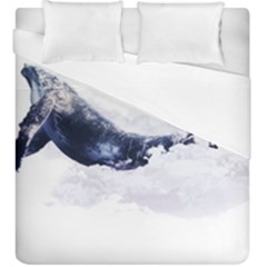 Blue Whale Dream Duvet Cover Double Side (king Size) by goljakoff