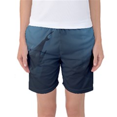 Blue Whale Family Women s Basketball Shorts by goljakoff