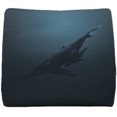 Blue Whale Family Seat Cushion by goljakoff