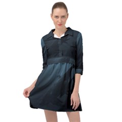 Blue Whale Family Mini Skater Shirt Dress by goljakoff