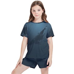 Blue Whale Family Kids  Tee And Sports Shorts Set by goljakoff