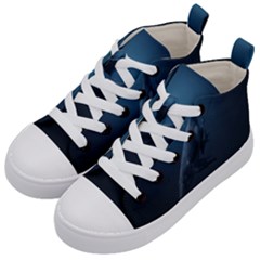 Whales Family Kids  Mid-top Canvas Sneakers by goljakoff