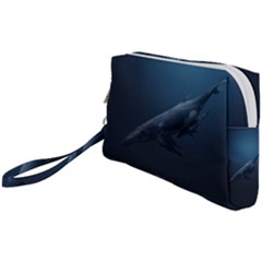 Whales Family Wristlet Pouch Bag (small) by goljakoff