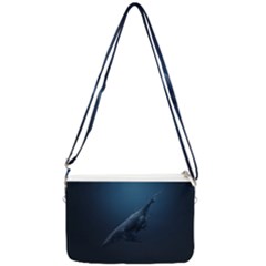 Whales Family Double Gusset Crossbody Bag by goljakoff