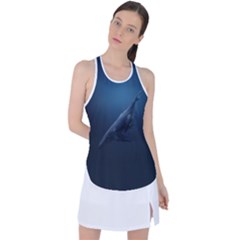 Whales Family Racer Back Mesh Tank Top by goljakoff