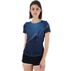 Whales Family Back Cut Out Sport Tee by goljakoff