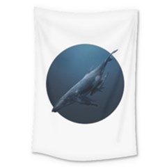 Whales Large Tapestry by goljakoff