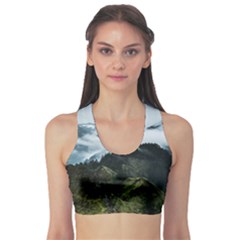 Mountain Landscape Sports Bra by goljakoff