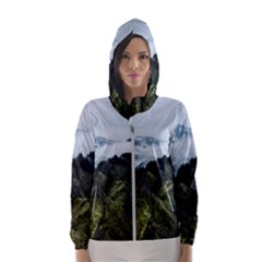 Mountain Landscape Women s Hooded Windbreaker by goljakoff