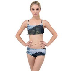 Mountain Landscape Layered Top Bikini Set by goljakoff