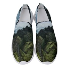 Mountain Landscape Women s Slip On Sneakers by goljakoff