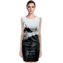 Whale In Clouds Classic Sleeveless Midi Dress by goljakoff