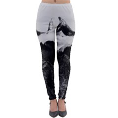 Whale In Clouds Lightweight Velour Leggings by goljakoff