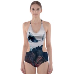 Dream Whale Cut-out One Piece Swimsuit by goljakoff