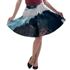 Dream Whale A-line Skater Skirt by goljakoff